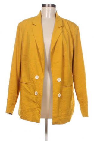 Γυναικείο σακάκι Kiabi, Μέγεθος XL, Χρώμα Κίτρινο, Τιμή 16,33 €