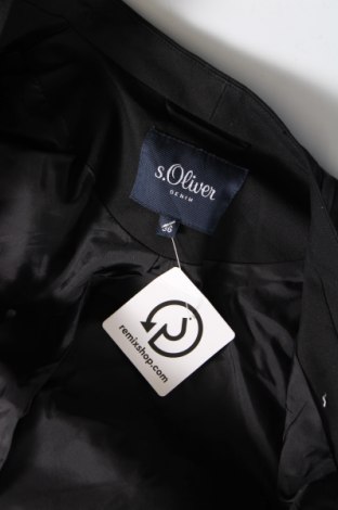 Γυναικείο σακάκι S.Oliver, Μέγεθος S, Χρώμα Μαύρο, Τιμή 12,25 €