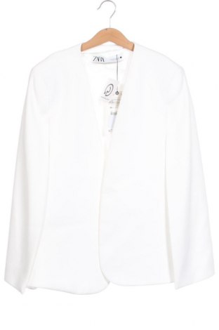 Дамско сако Zara, Размер XS, Цвят Бял, Цена 70,97 лв.