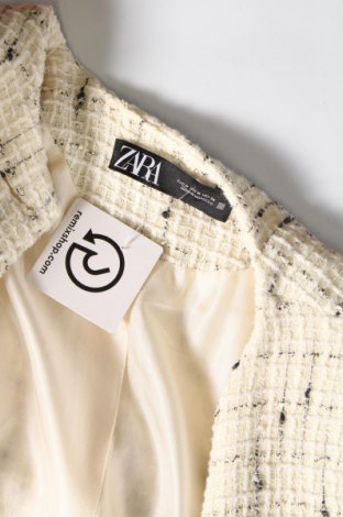 Дамско сако Zara, Размер M, Цвят Екрю, Цена 47,82 лв.