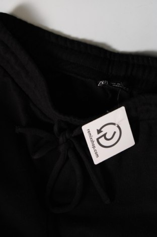 Дамско спортно долнище Zara, Размер S, Цвят Черен, Цена 27,37 лв.