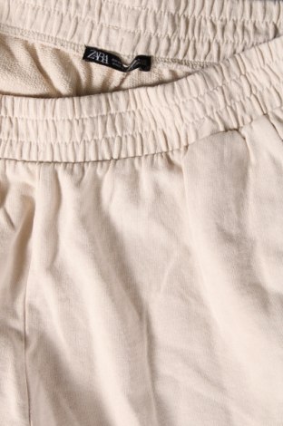 Pantaloni trening de femei Zara, Mărime M, Culoare Bej, Preț 41,89 Lei