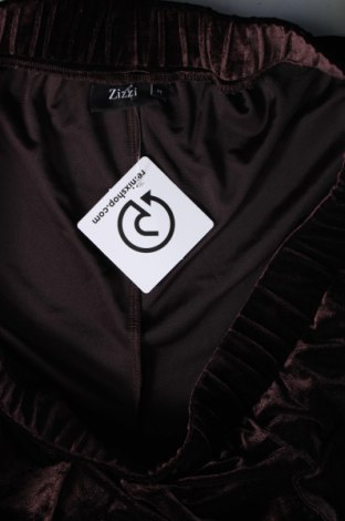 Γυναικείο αθλητικό παντελόνι Zizzi, Μέγεθος XL, Χρώμα Καφέ, Τιμή 5,34 €