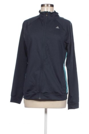 Γυναικεία αθλητική ζακέτα Adidas, Μέγεθος M, Χρώμα Μπλέ, Τιμή 14,73 €