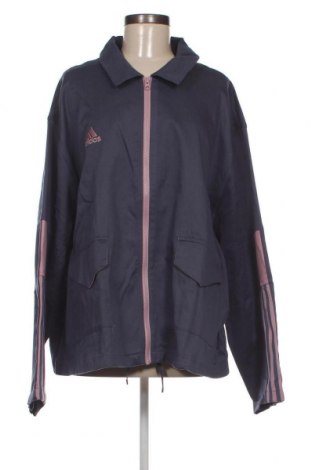 Γυναικείο μπουφάν Adidas, Μέγεθος 4XL, Χρώμα Μπλέ, Τιμή 24,36 €