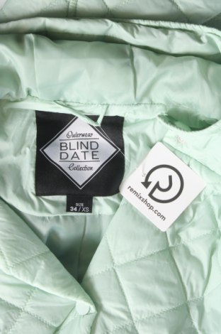 Γυναικείο μπουφάν Blind Date, Μέγεθος XS, Χρώμα Πράσινο, Τιμή 7,89 €