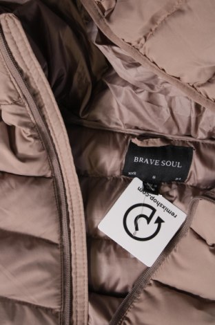 Γυναικείο μπουφάν Brave Soul, Μέγεθος XXS, Χρώμα  Μπέζ, Τιμή 20,19 €