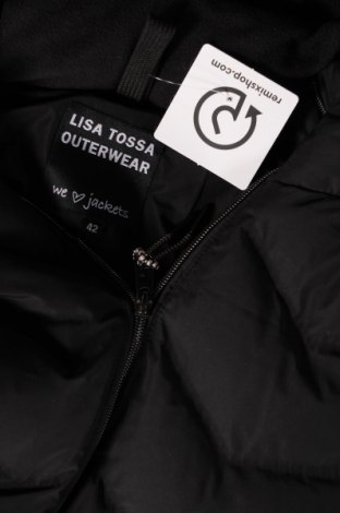 Γυναικείο μπουφάν Lisa Tossa, Μέγεθος L, Χρώμα Μαύρο, Τιμή 20,88 €