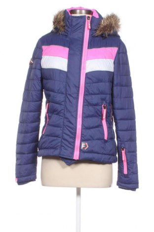 Γυναίκειο μπουφάν για χειμερινά σπορ Superdry, Μέγεθος L, Χρώμα Μπλέ, Τιμή 26,63 €