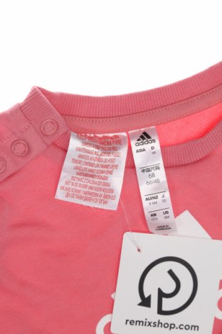 Dziecięca bluzka Adidas, Rozmiar 3-6m/ 62-68 cm, Kolor Różowy, Cena 182,32 zł