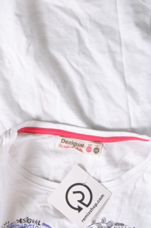 Παιδική μπλούζα Desigual, Μέγεθος 10-11y/ 146-152 εκ., Χρώμα Λευκό, Τιμή 15,00 €