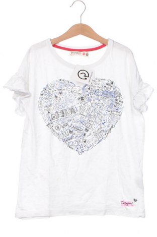 Kinder Shirt Desigual, Größe 10-11y/ 146-152 cm, Farbe Weiß, Preis € 9,00