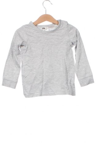 Dziecięca bluzka H&M, Rozmiar 12-18m/ 80-86 cm, Kolor Szary, Cena 15,83 zł