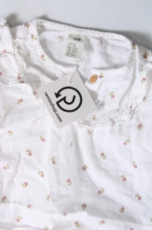 Dziecięca bluzka H&M, Rozmiar 6-9m/ 68-74 cm, Kolor Biały, Cena 26,97 zł