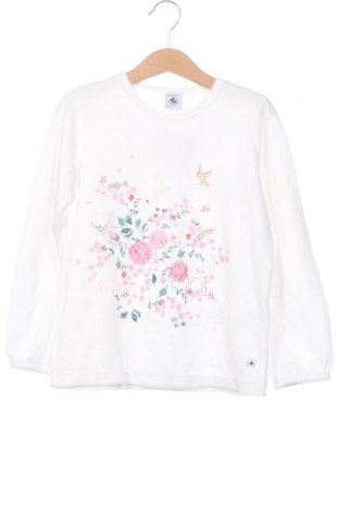 Детска блуза Petit Bateau, Размер 6-7y/ 122-128 см, Цвят Бял, Цена 31,00 лв.