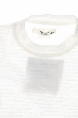 Детска блуза Reserved, Размер 2-3m/ 56-62 см, Цвят Бял, Цена 5,40 лв.
