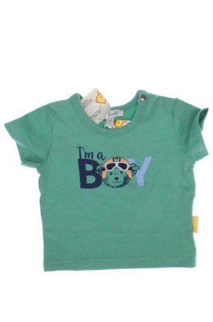 Детска блуза Steiff, Размер 1-2m/ 50-56 см, Цвят Зелен, Цена 13,60 лв.