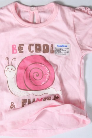 Детска блуза Topolino, Размер 2-3m/ 56-62 см, Цвят Розов, Цена 6,24 лв.