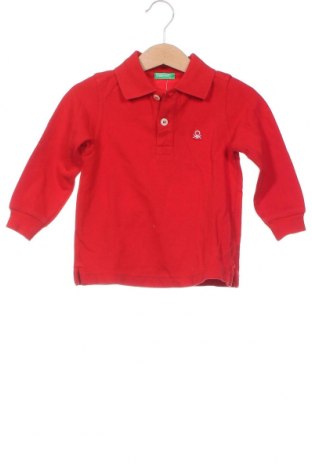 Детска блуза United Colors Of Benetton, Размер 12-18m/ 80-86 см, Цвят Червен, Цена 12,10 лв.