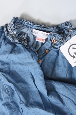 Kinder Shirt Zara, Größe 18-24m/ 86-98 cm, Farbe Blau, Preis € 3,70