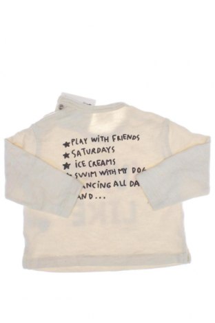 Детска блуза Zara, Размер 3-6m/ 62-68 см, Цвят Екрю, Цена 23,52 лв.