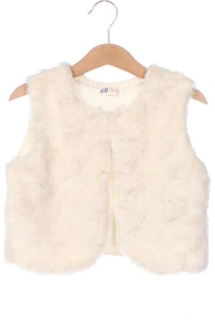 Детска жилетка H&M, Размер 4-5y/ 110-116 см, Цвят Бял, Цена 17,00 лв.