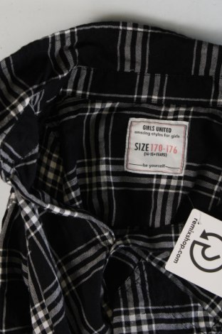 Παιδικό πουκάμισο Girls United, Μέγεθος 15-18y/ 170-176 εκ., Χρώμα Μαύρο, Τιμή 2,86 €