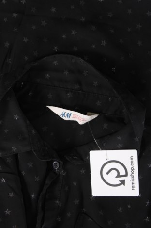 Детска риза H&M, Размер 10-11y/ 146-152 см, Цвят Черен, Цена 4,62 лв.