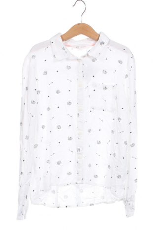 Kinderhemd H&M, Größe 10-11y/ 146-152 cm, Farbe Weiß, Preis € 7,67