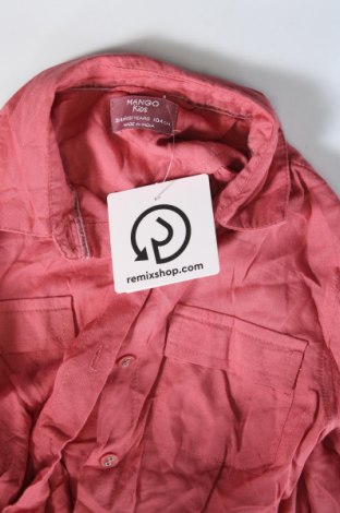 Детска риза Mango, Размер 3-4y/ 104-110 см, Цвят Розов, Цена 5,28 лв.