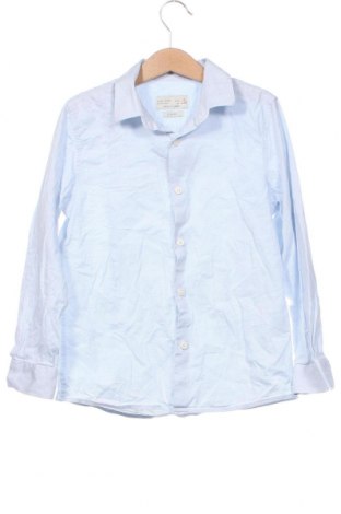 Детска риза Zara, Размер 7-8y/ 128-134 см, Цвят Син, Цена 14,00 лв.