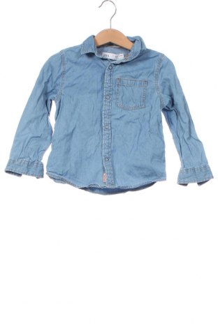 Детска риза Zara, Размер 3-4y/ 104-110 см, Цвят Син, Цена 14,00 лв.
