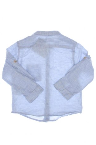 Детска риза Zara, Размер 9-12m/ 74-80 см, Цвят Син, Цена 14,78 лв.