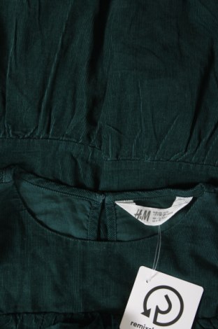 Детска рокля H&M, Размер 6-7y/ 122-128 см, Цвят Зелен, Цена 27,00 лв.