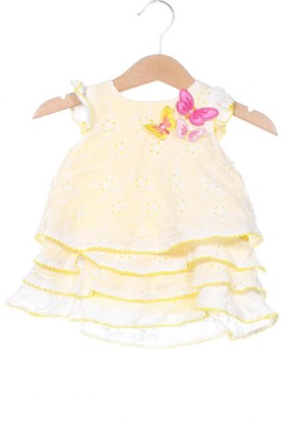 Детска рокля Sweet Heart Rose, Размер 6-9m/ 68-74 см, Цвят Жълт, Цена 20,52 лв.