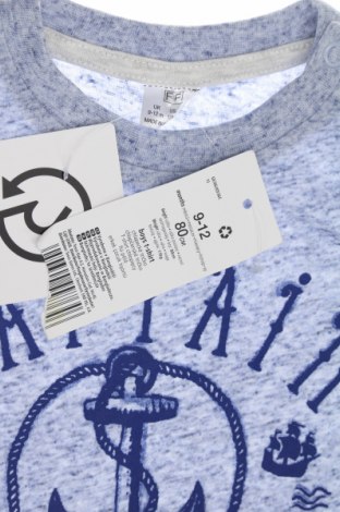 Kinder T-Shirt F&F, Größe 9-12m/ 74-80 cm, Farbe Blau, Preis 3,03 €