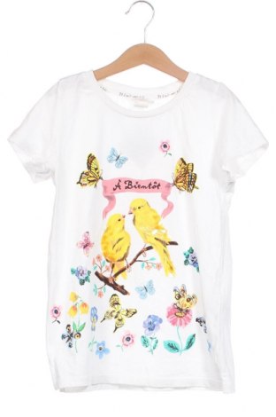 Dziecięcy T-shirt H&M, Rozmiar 8-9y/ 134-140 cm, Kolor Biały, Cena 27,59 zł