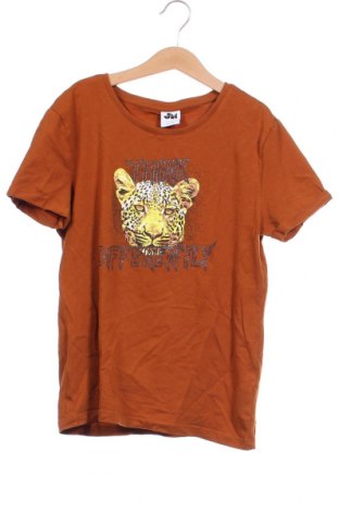 Детска тениска Jm, Размер 12-13y/ 158-164 см, Цвят Кафяв, Цена 4,93 лв.