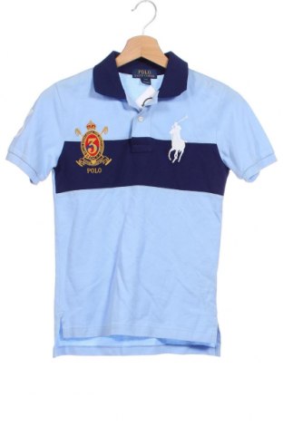Kinder T-Shirt Polo By Ralph Lauren, Größe 7-8y/ 128-134 cm, Farbe Blau, Preis 8,40 €