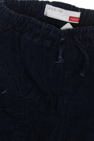 Παιδικό κοτλέ παντελόνι Name It, Μέγεθος 2-3m/ 56-62 εκ., Χρώμα Μπλέ, Τιμή 7,83 €