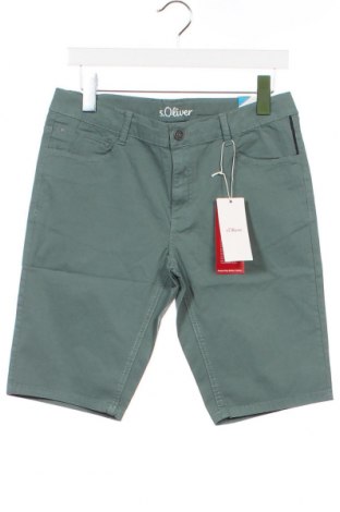 Детски къс панталон S.Oliver, Размер 12-13y/ 158-164 см, Цвят Зелен, Цена 28,05 лв.