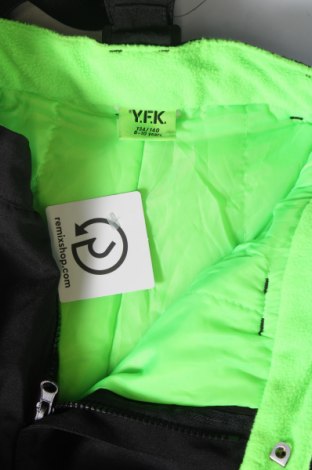 Kinderhose für Wintersport Y.F.K., Größe 8-9y/ 134-140 cm, Farbe Schwarz, Preis 15,31 €