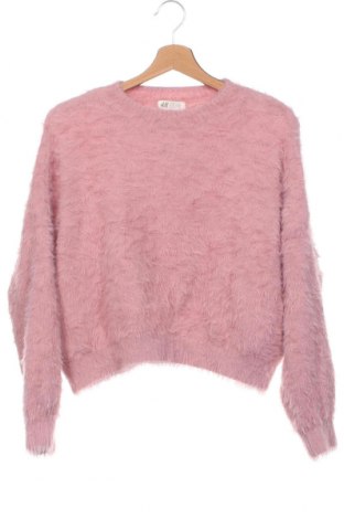 Детски пуловер H&M, Размер 10-11y/ 146-152 см, Цвят Розов, Цена 5,95 лв.