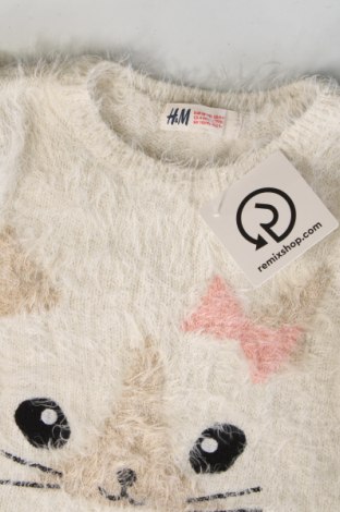 Παιδικό πουλόβερ H&M, Μέγεθος 4-5y/ 110-116 εκ., Χρώμα Λευκό, Τιμή 10,52 €