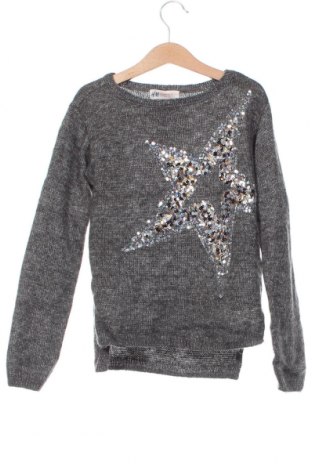 Детски пуловер H&M, Размер 8-9y/ 134-140 см, Цвят Сив, Цена 17,00 лв.