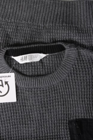 Детски пуловер H&M, Размер 8-9y/ 134-140 см, Цвят Сив, Цена 17,00 лв.