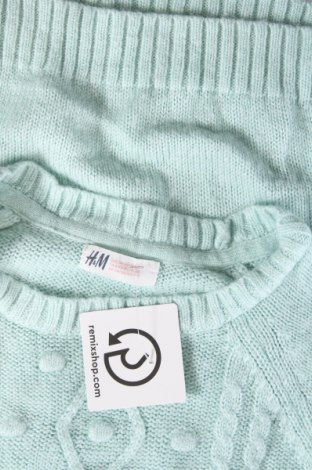Детски пуловер H&M, Размер 8-9y/ 134-140 см, Цвят Зелен, Цена 7,31 лв.