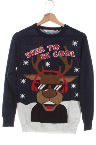 Детски пуловер H&M, Размер 10-11y/ 146-152 см, Цвят Син, Цена 7,65 лв.