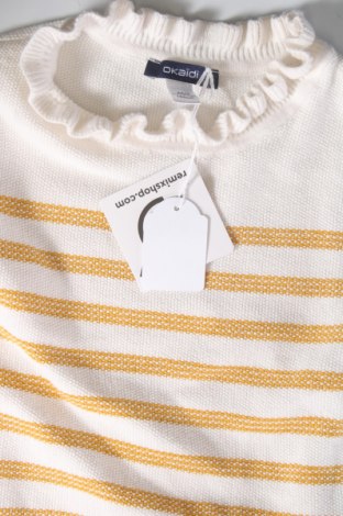 Παιδικό πουλόβερ Okaidi, Μέγεθος 3-4y/ 104-110 εκ., Χρώμα Λευκό, Τιμή 14,00 €