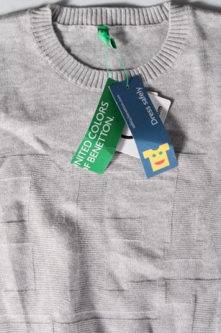 Детски пуловер United Colors Of Benetton, Размер 10-11y/ 146-152 см, Цвят Сив, Цена 20,40 лв.